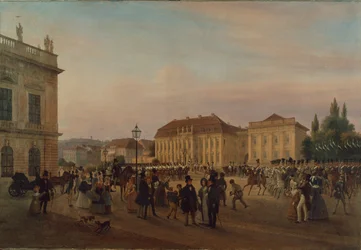 Parade devant le palais royal, 1839